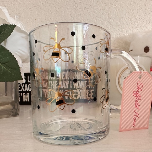 🐝 Novelty Sheffield Home Bumblebee Glass Coffee Mug - Picture 11 of 12